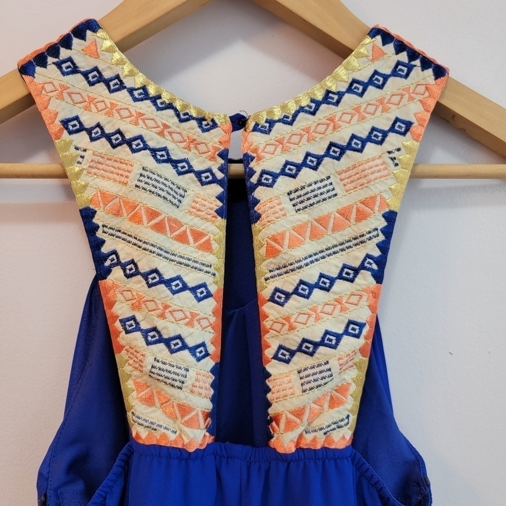 City Studio Sleeveless Embroidered  Dress Size XS - Picture 3 of 5